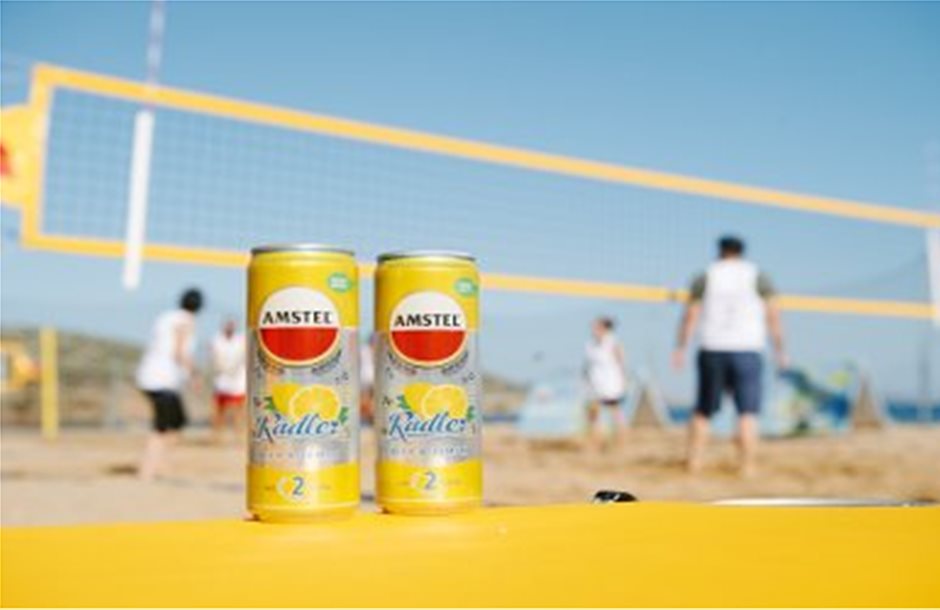 Βeach volley AMSTEL Radler Lemon για την προστασία των ακτών της Μεσογείου